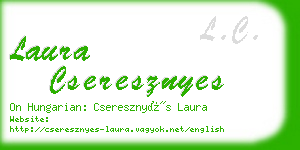 laura cseresznyes business card